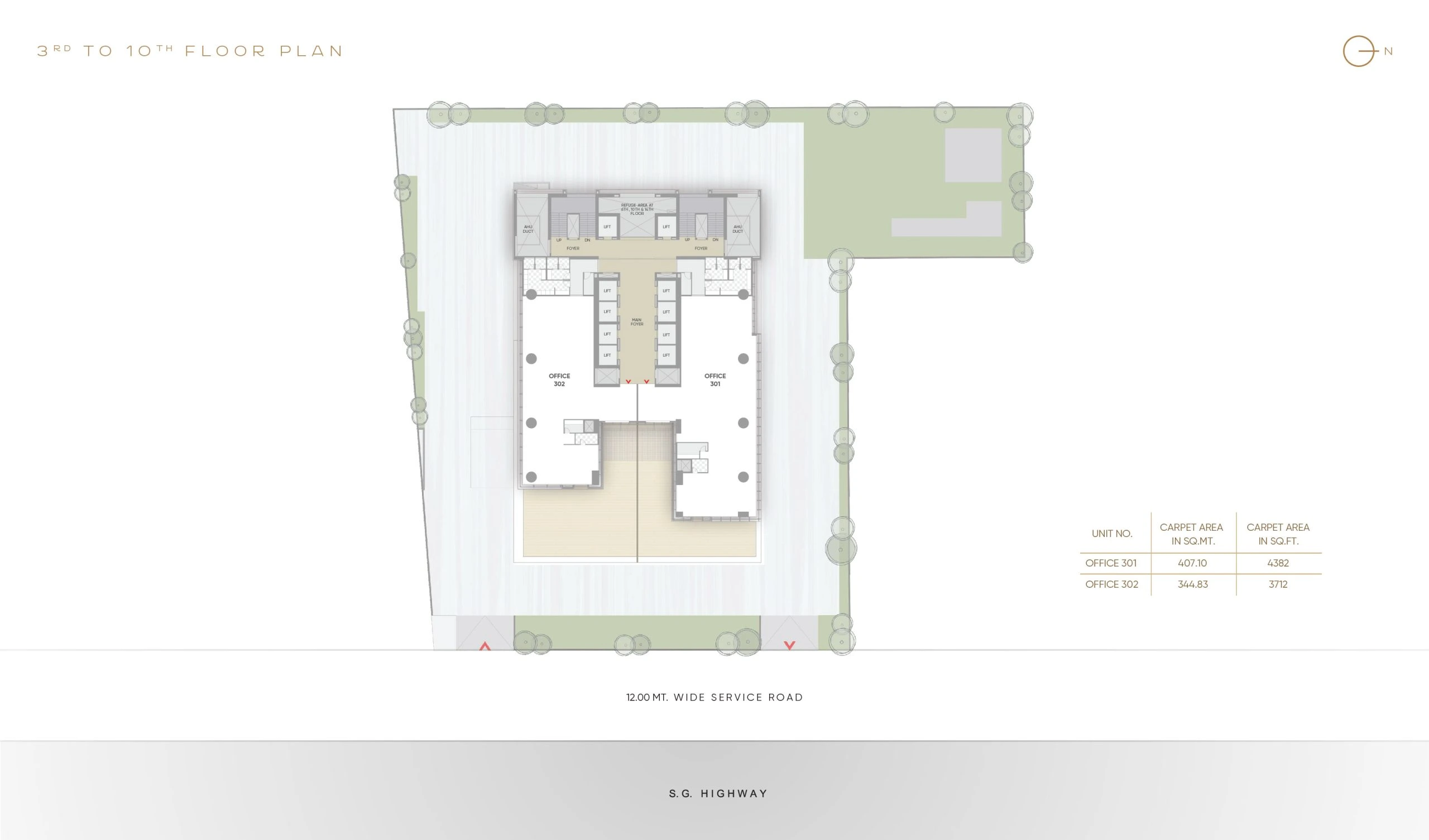 3rd To 10th Floor Plan